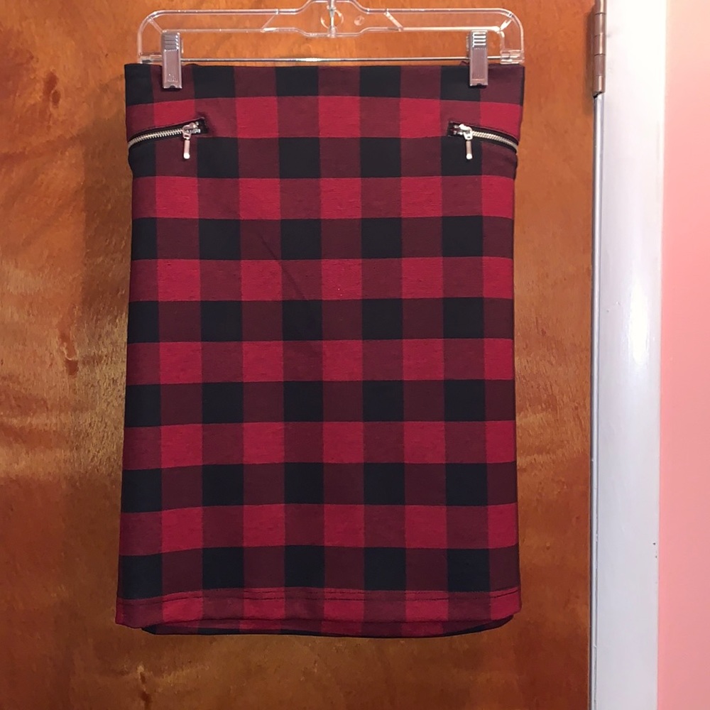 Maurices buffalo plaid skirt